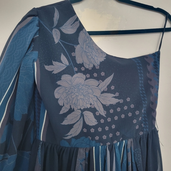 NWT Anthropologie One-Shoulder Maxi Dress | XXS - Picture 11 of 11